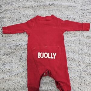 Carter's Red 'B'Jolly' Baby Onesie